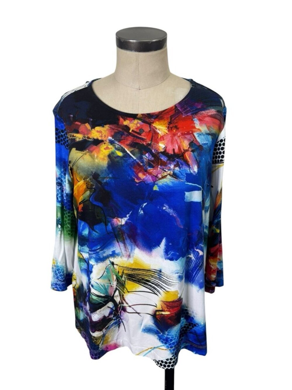 Ali Miles Top Petite Large Blue